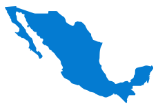 Silueta del mapa de México