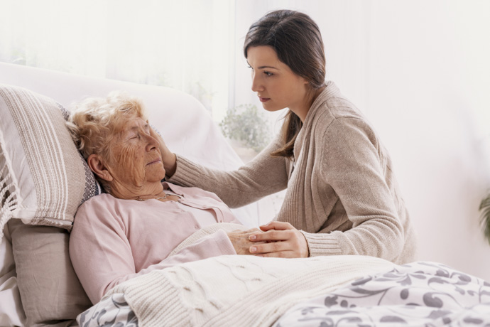 Paciente con diabetes en hospital